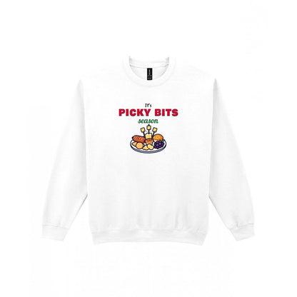 It's Picky Bits Season Christmas Jumper & T-Shirt Sweatshirt in White