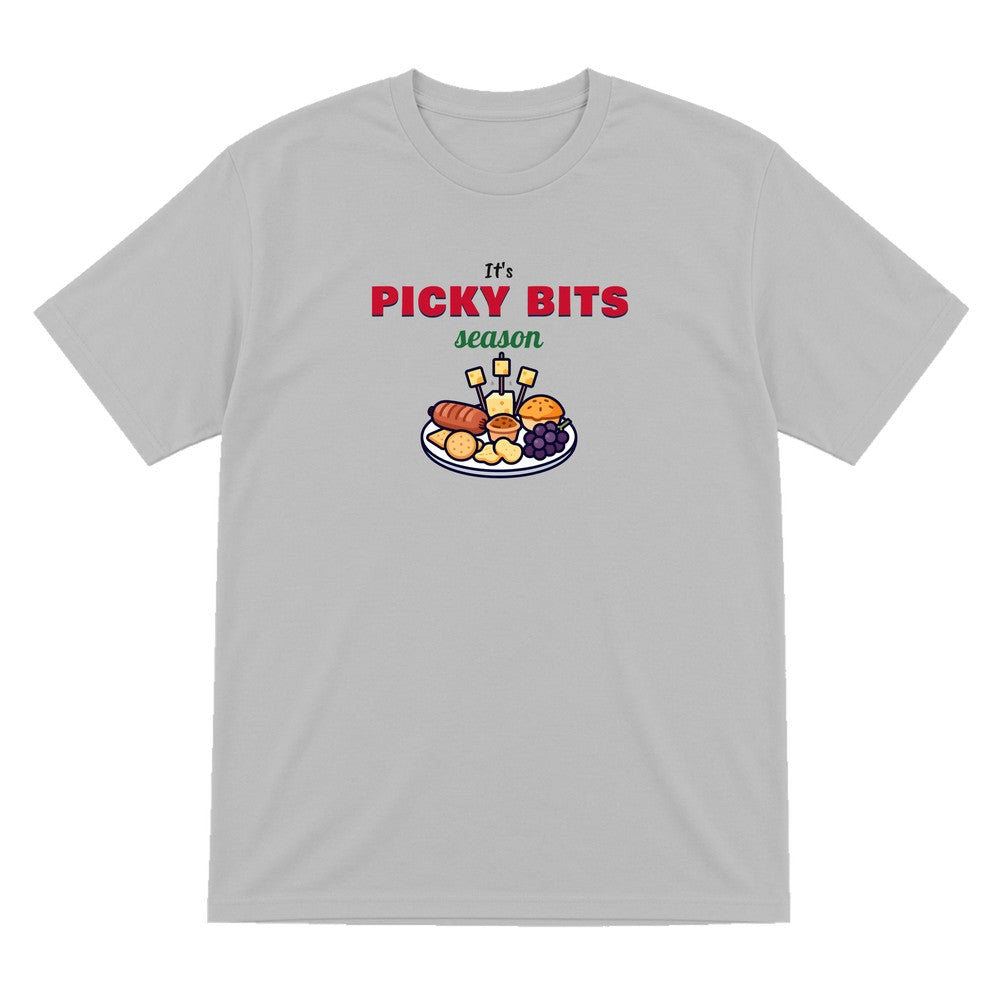 It's Picky Bits Season Christmas Jumper & T-Shirt T-Shirt in Sport Grey
