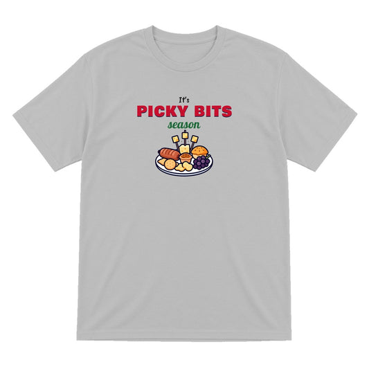 It's Picky Bits Season Christmas Jumper & T-Shirt T-Shirt in Sport Grey