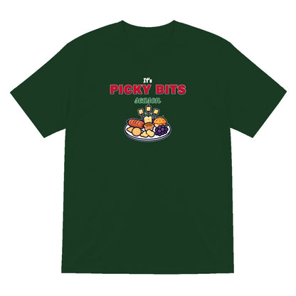It's Picky Bits Season Christmas Jumper & T-Shirt T-Shirt in Forest Green