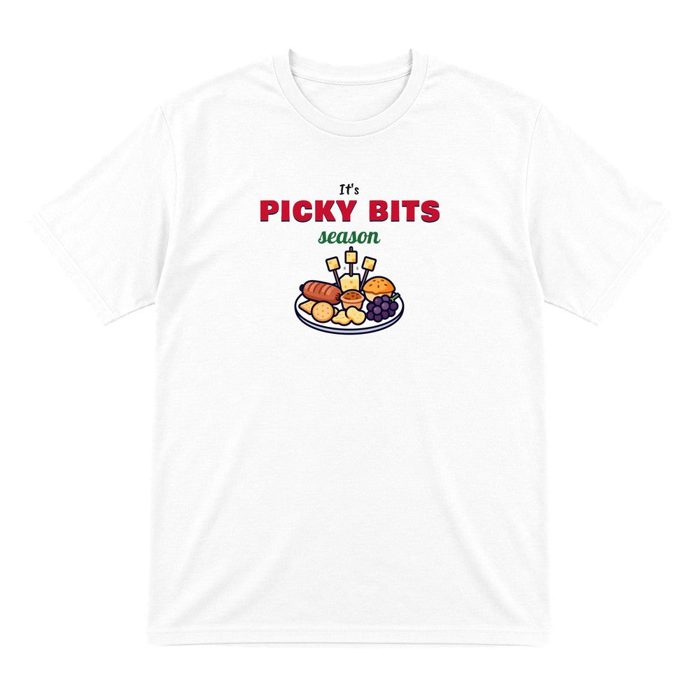 It's Picky Bits Season Christmas Jumper & T-Shirt T-Shirt in White