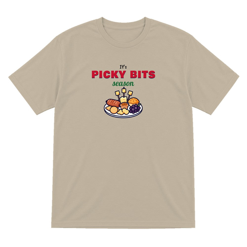 It's Picky Bits Season Christmas Jumper & T-Shirt T-Shirt in Sand