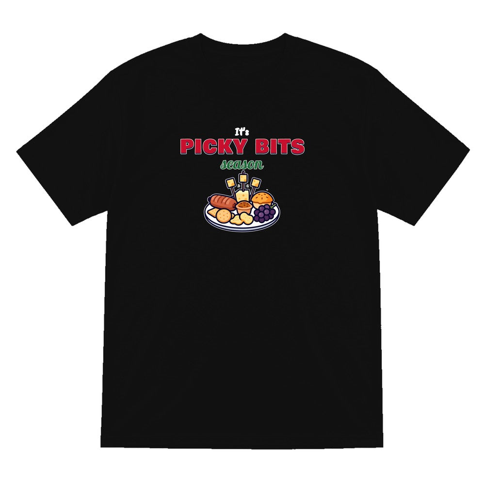It's Picky Bits Season Christmas Jumper & T-Shirt T-Shirt in Black