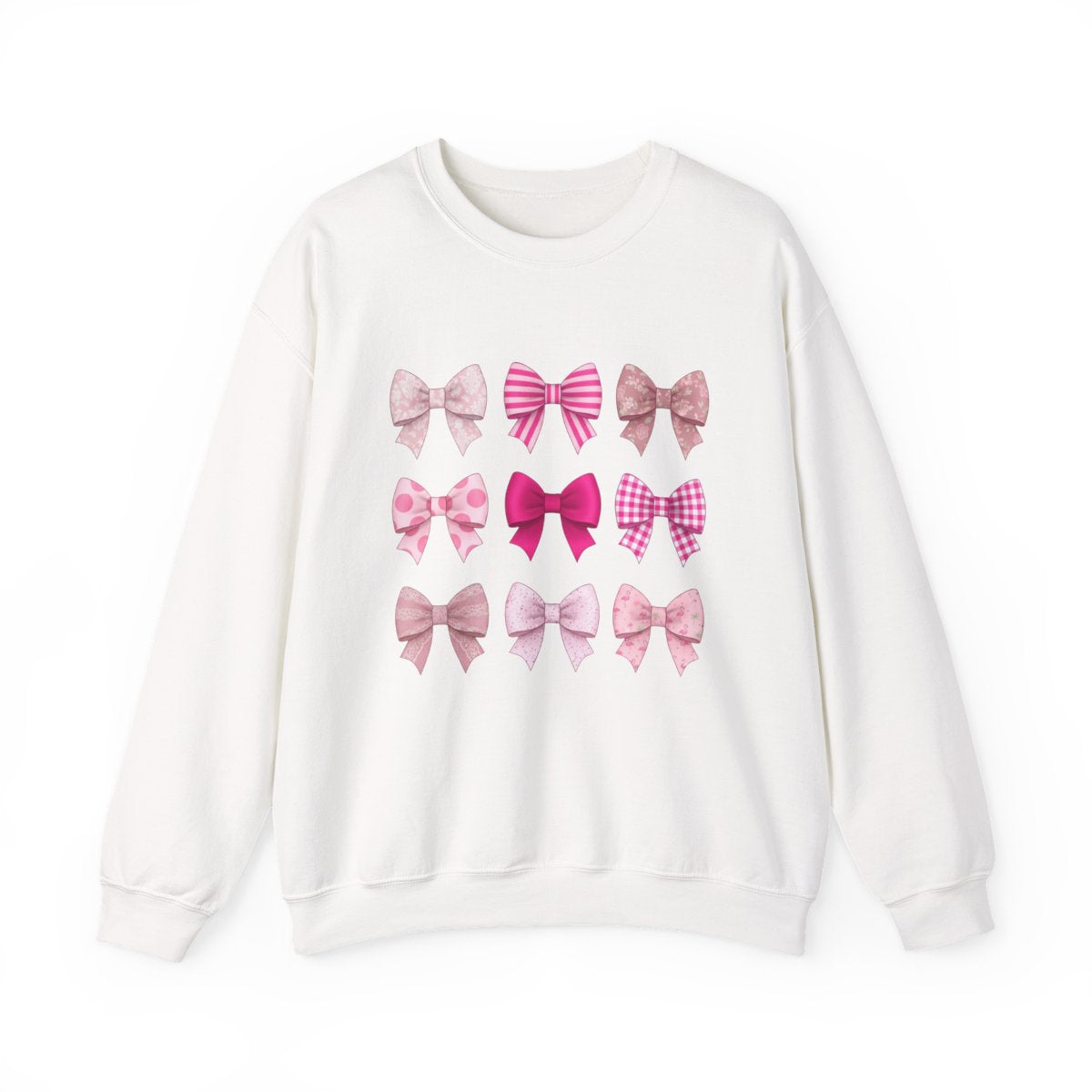 navy sweatshirt with pink bow collage coquette design