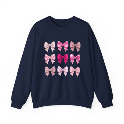 black sweatshirt with pink bow collage graphic coquette style