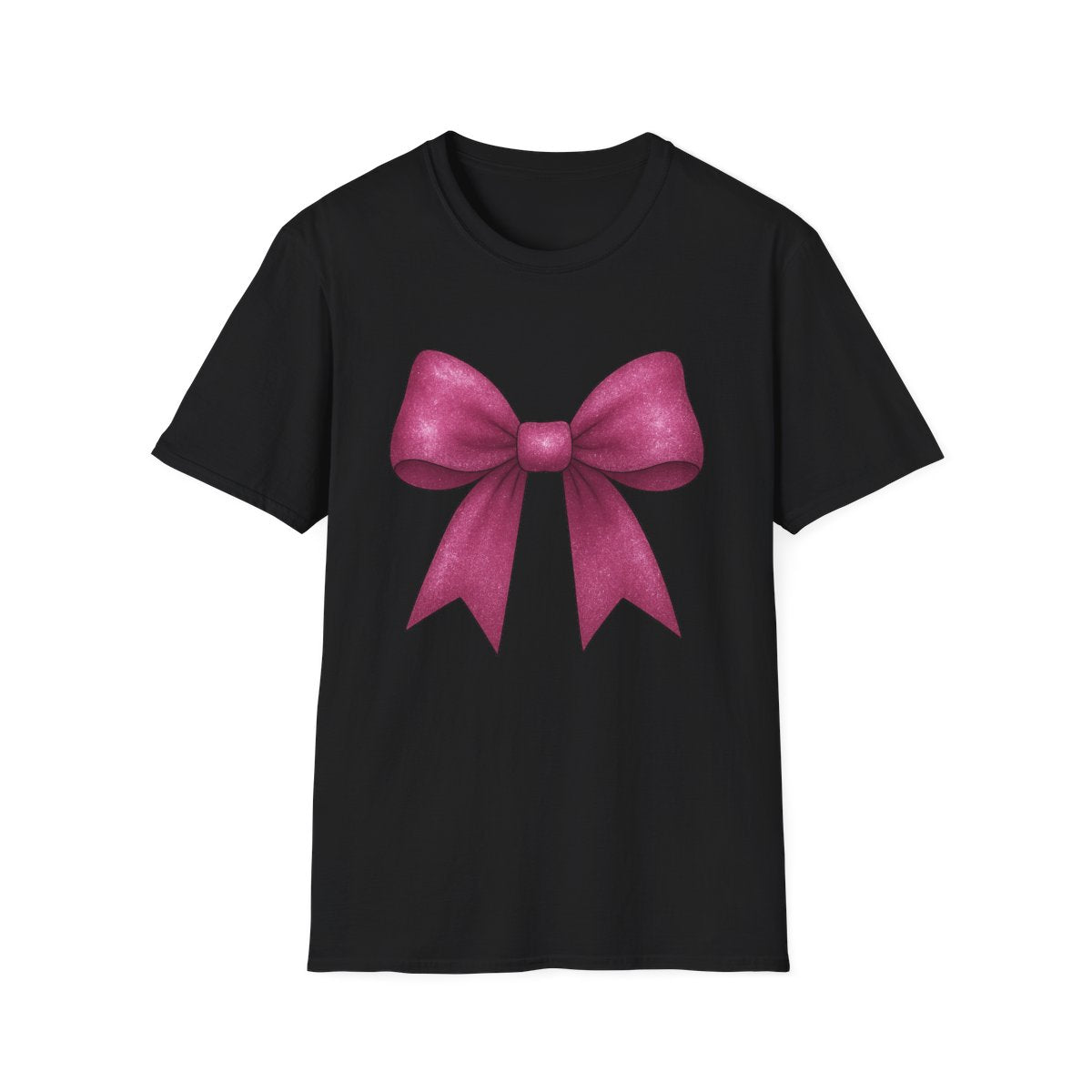 Pink Glitter Bow T-Shirt - funny t-shirt by Cheeky Business