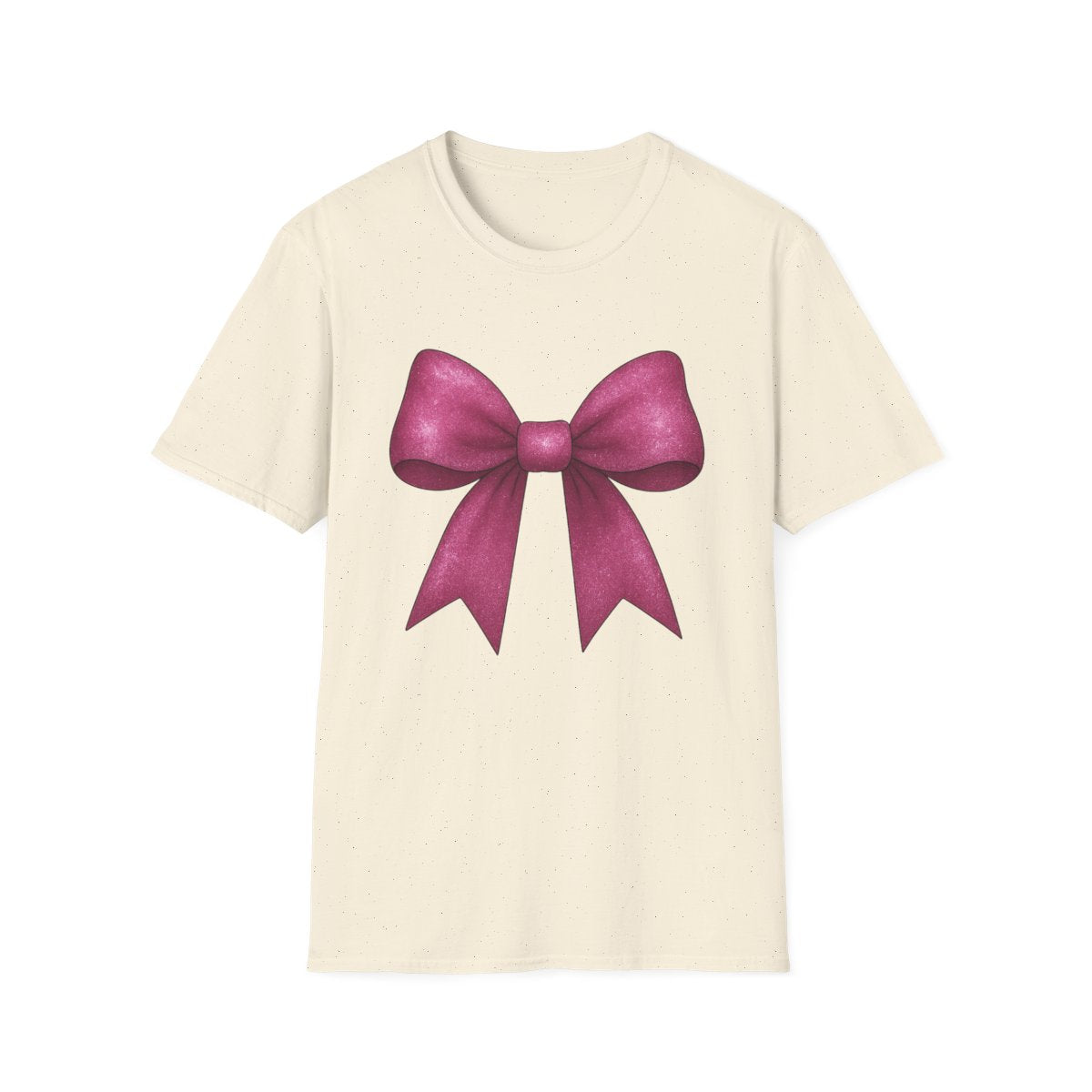 Pink Glitter Bow T-Shirt - funny t-shirt by Cheeky Business