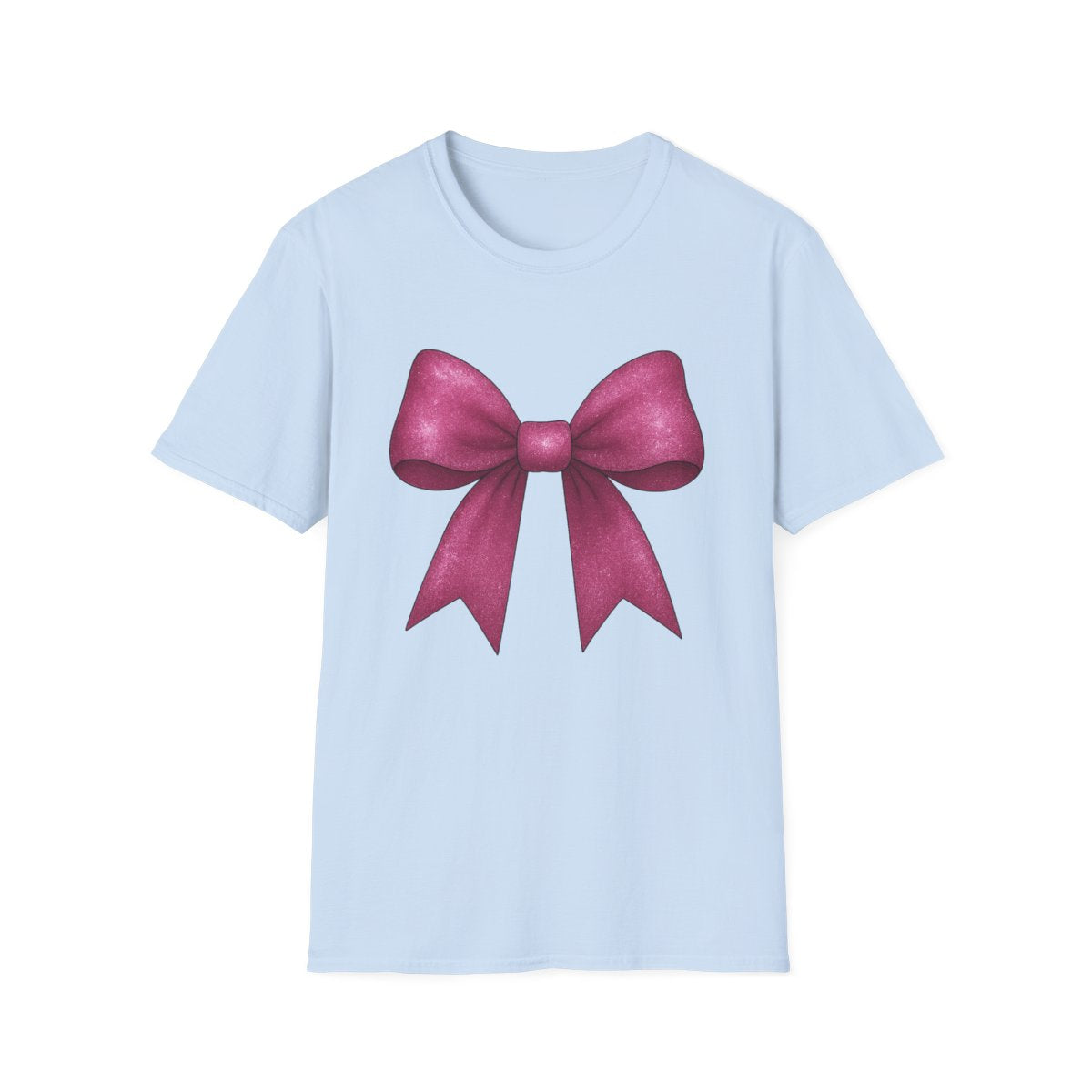 Pink Glitter Bow T-Shirt - funny t-shirt by Cheeky Business