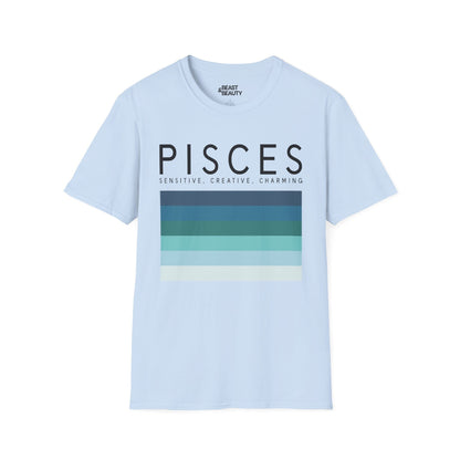 pisces zodiac graphic t-shirt t-shirt second colour product image
