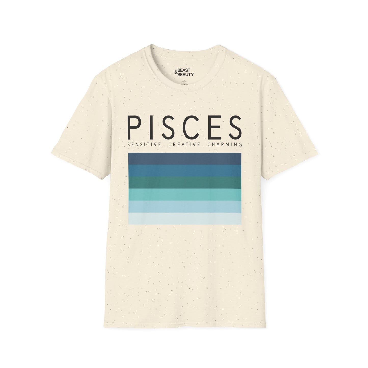 pisces zodiac graphic t-shirt t-shirt alternate colour product image