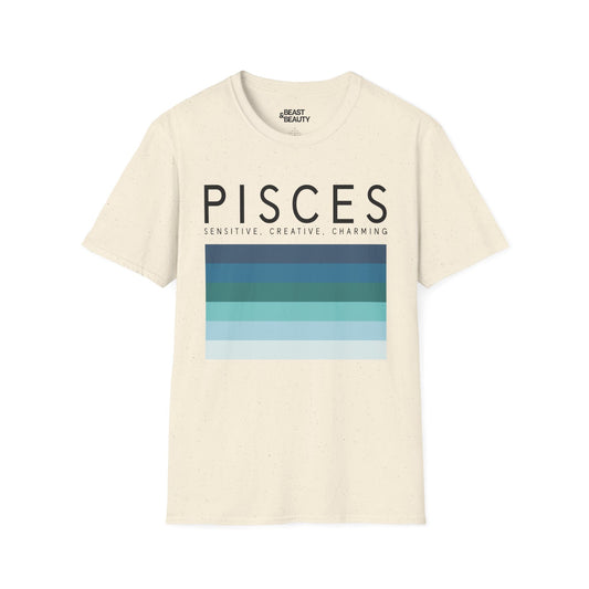 pisces zodiac graphic t-shirt t-shirt alternate colour product image