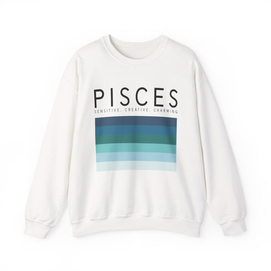 Pisces Zodiac Sign Adult Sweatshirt - funny sweatshirt by Cheeky Business