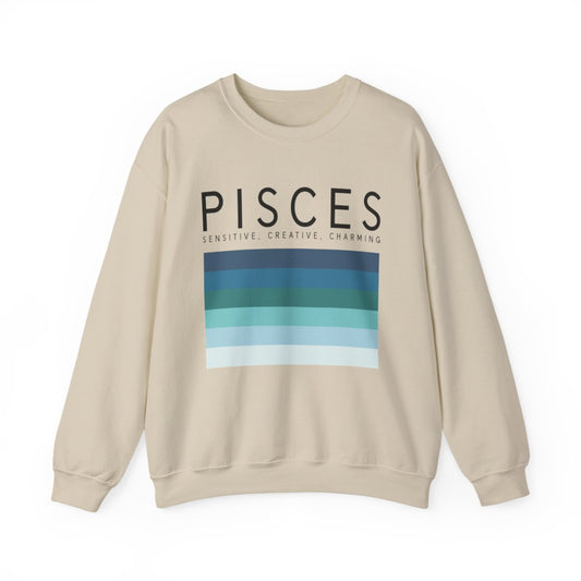 Pisces Zodiac Sign Adult Sweatshirt - funny sweatshirt by Cheeky Business