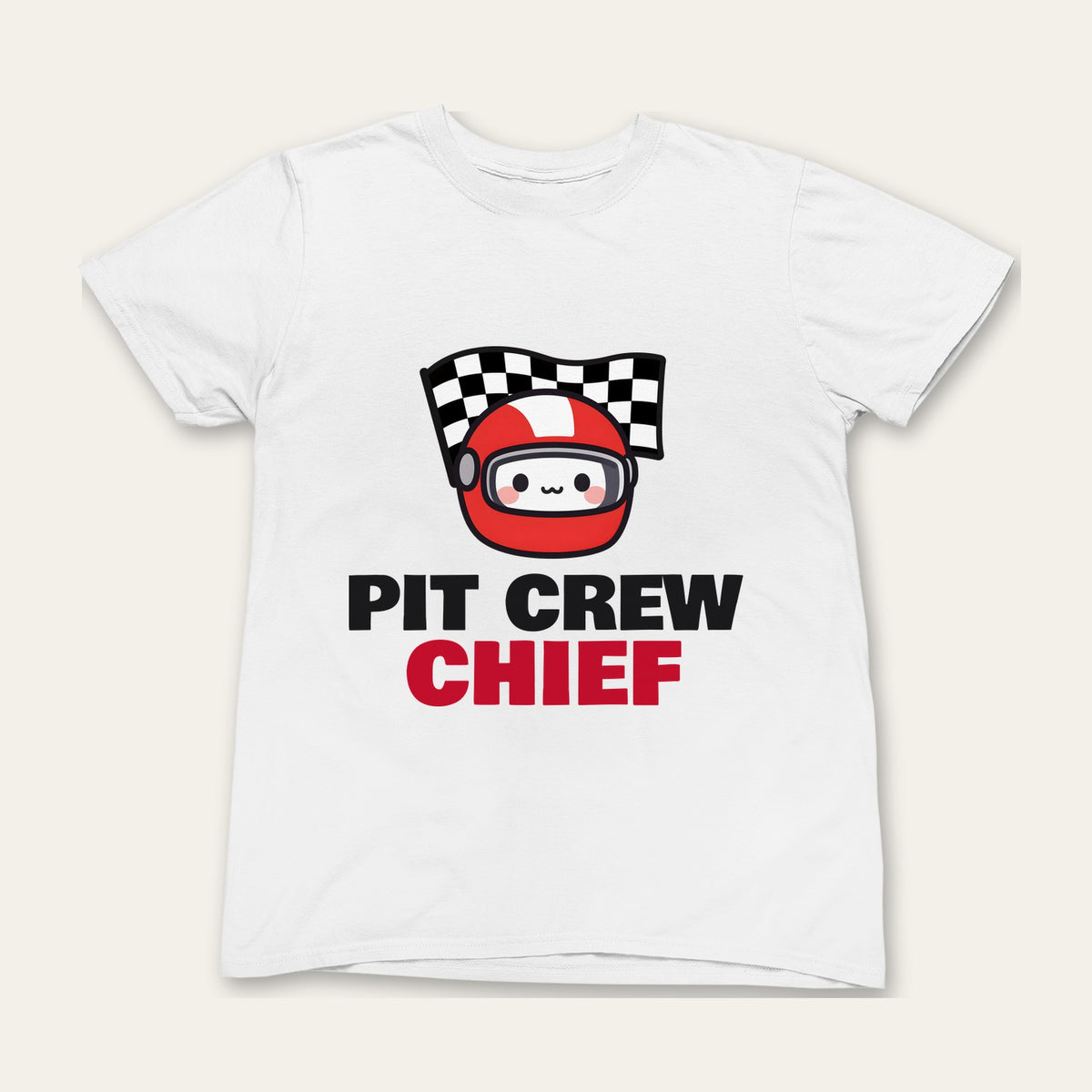 Pit Crew Chief & Pit Crew In Training matching set grown-up t-shirt