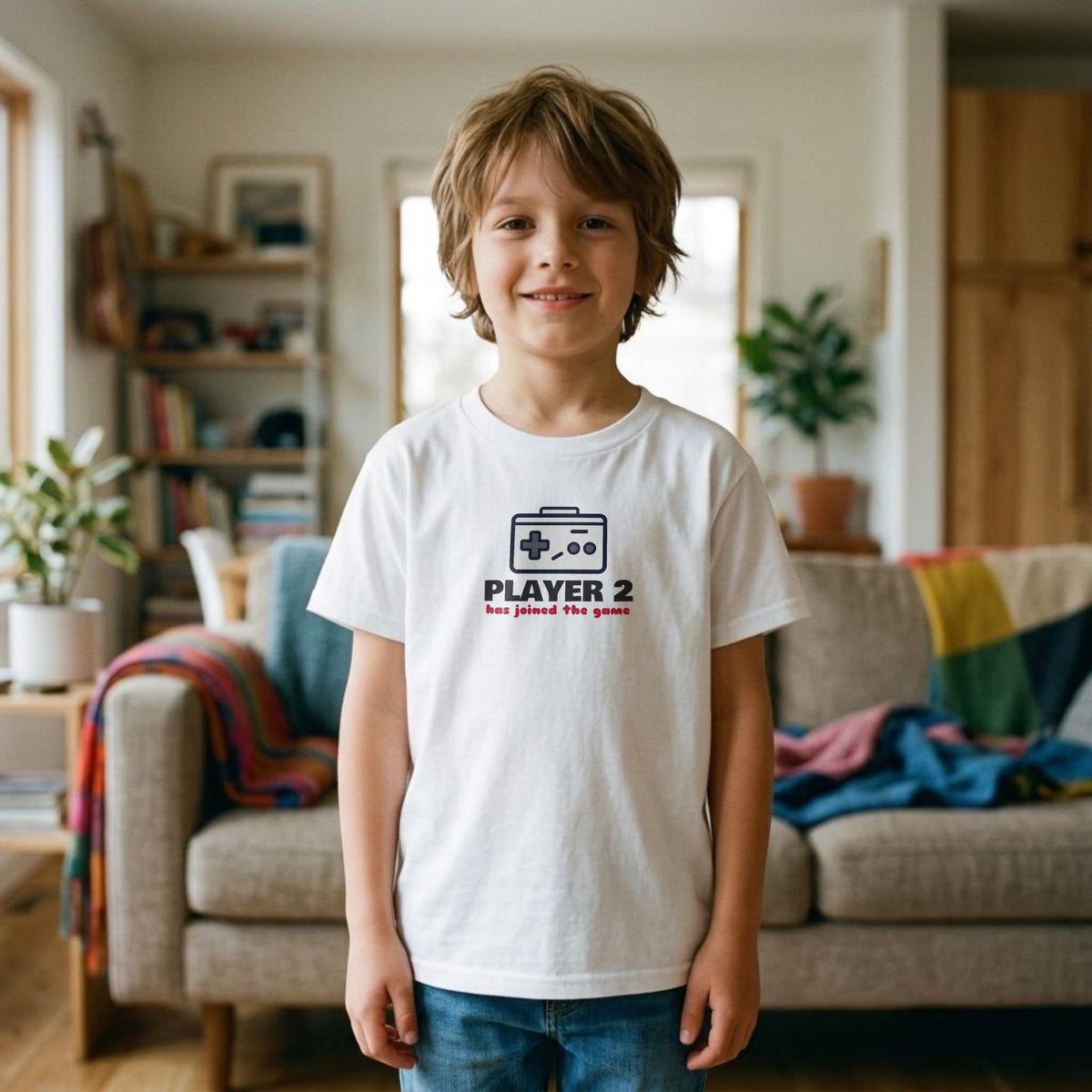 Player 1 & Player 2 kids t-shirt