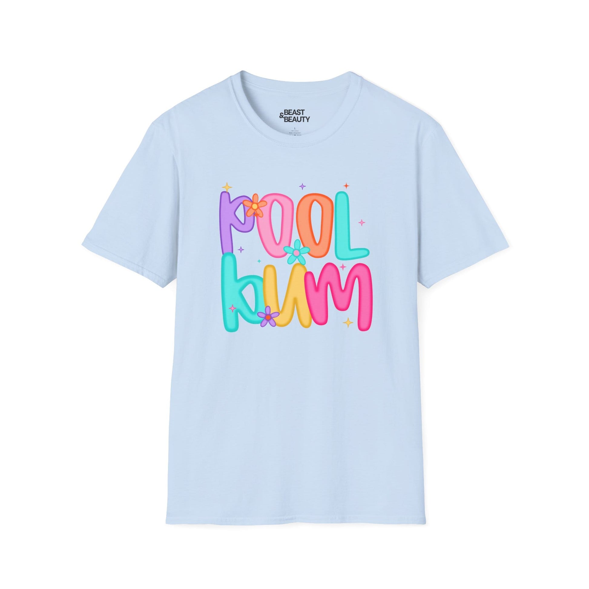 pool bum t-shirt light blue t-shirt gift gift idea