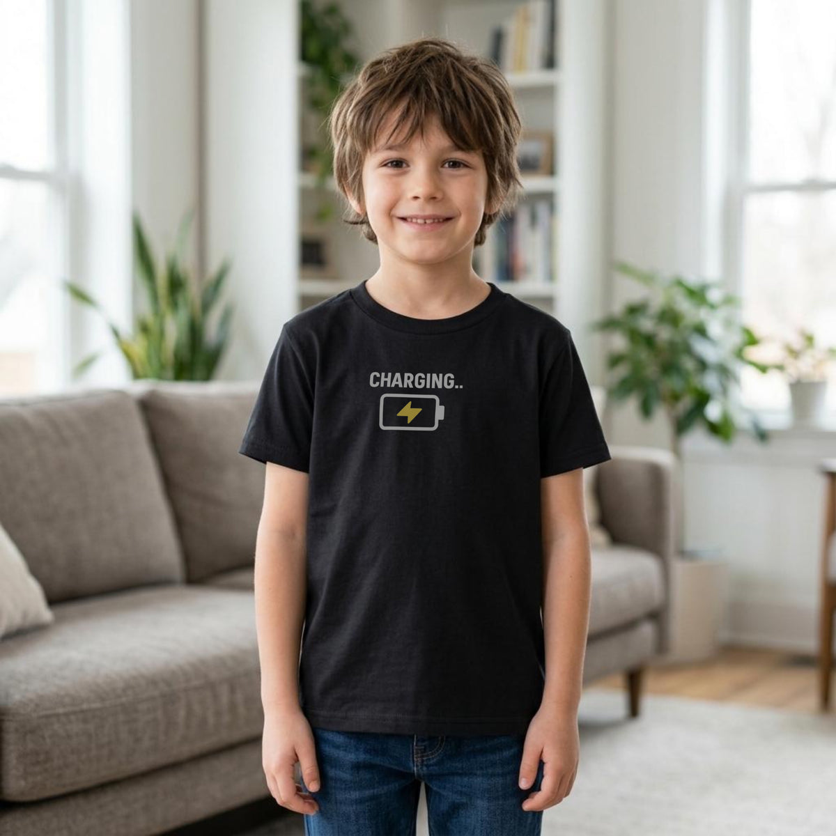 Power Supply & Charging kids t-shirt