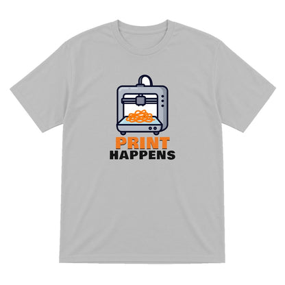 Print Happens Funny 3D Printing T-Shirt & Sweatshirt T-Shirt in Sport Grey