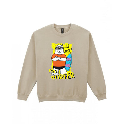 Kids Pro Surfer Bear T-Shirt & Sweatshirt Sweatshirt in Sand