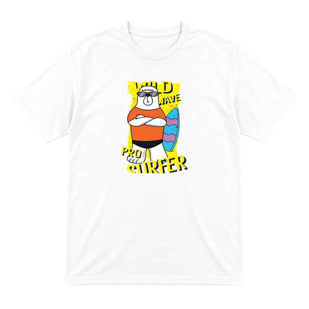 Kids Pro Surfer Bear T-Shirt & Sweatshirt T-Shirt in White