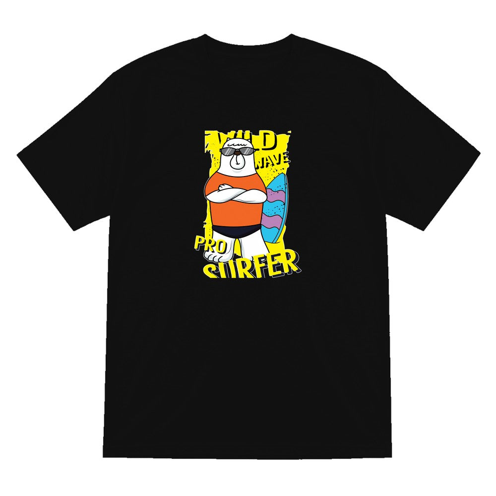 Kids Pro Surfer Bear T-Shirt & Sweatshirt T-Shirt in Black