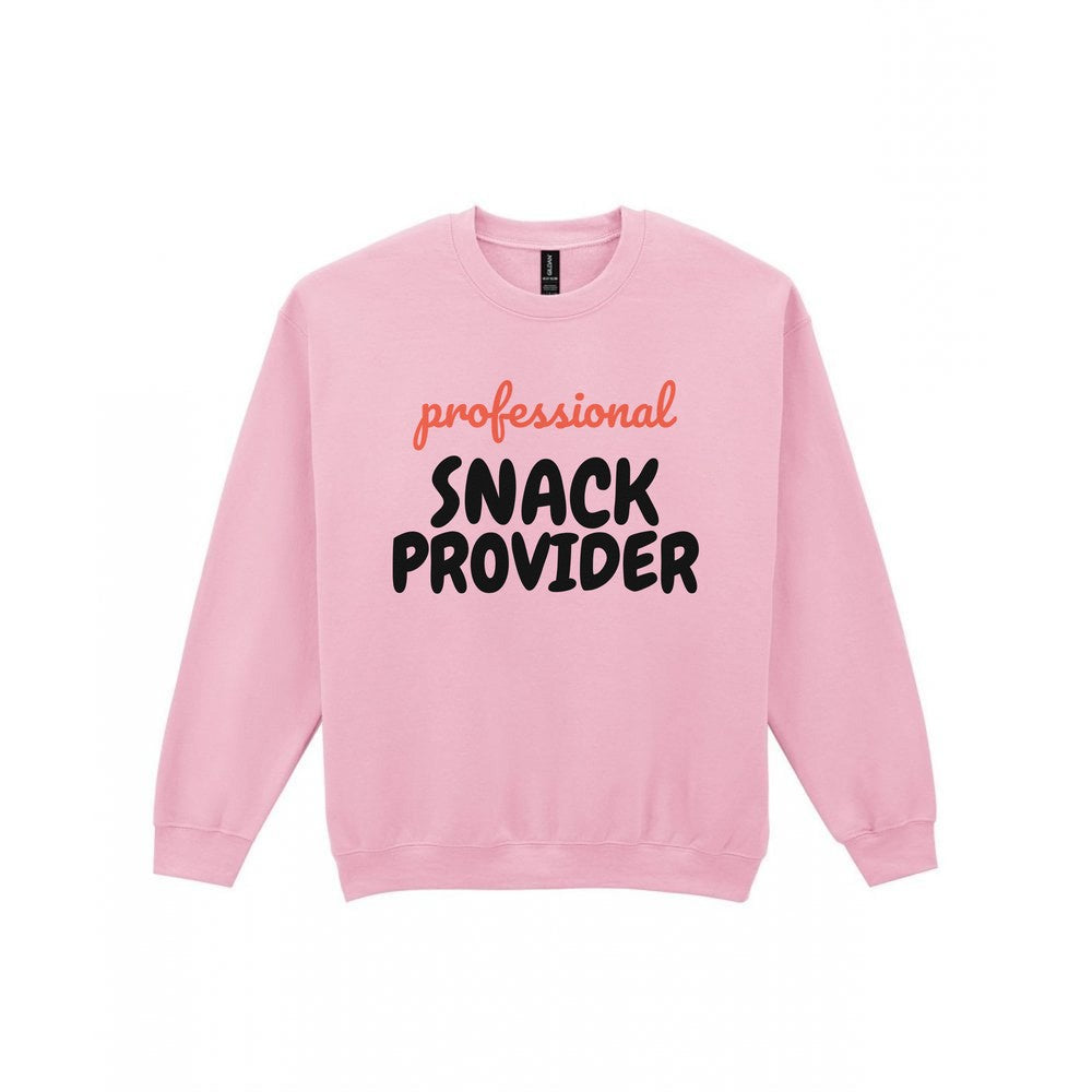 Professional Snack Provider Mum Sweatshirt & T-Shirt Sweatshirt in Light Pink