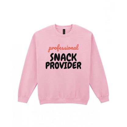 Professional Snack Provider Mum Sweatshirt & T-Shirt Sweatshirt in Light Pink