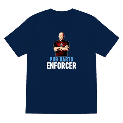 Pub Darts Enforcer Funny Darts T-Shirt & Sweatshirt T-Shirt in Navy