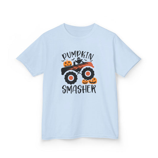 Pumpkin Smasher Monster Truck Halloween T-Shirt - funny t-shirt by Cheeky Business