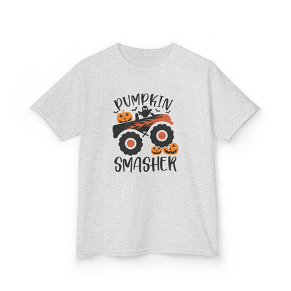 Pumpkin Smasher Monster Truck Halloween T-Shirt - funny t-shirt by Cheeky Business