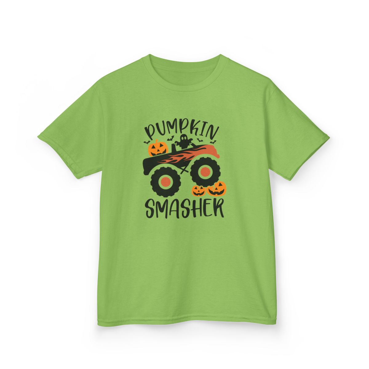 Pumpkin Smasher Monster Truck Halloween T-Shirt - funny t-shirt by Cheeky Business