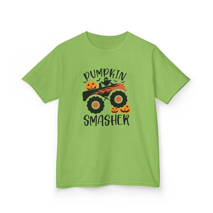Pumpkin Smasher Monster Truck Halloween T-Shirt - funny t-shirt by Cheeky Business