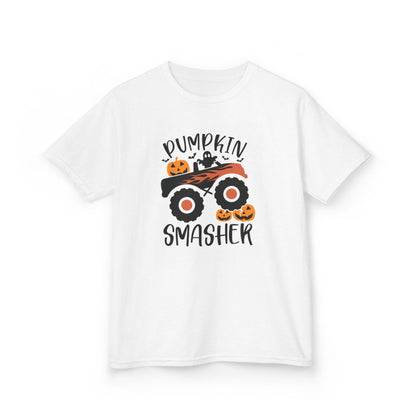 Pumpkin Smasher Monster Truck Halloween T-Shirt - funny t-shirt by Cheeky Business