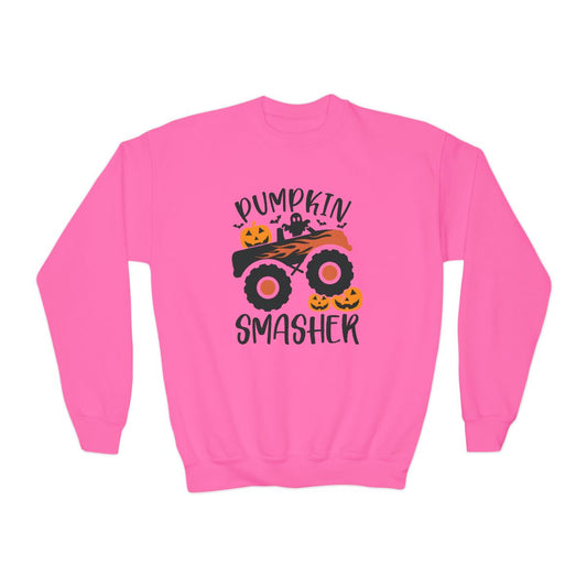 Pumpkin Smasher Monster Truck Halloween Sweatshirt - funny t-shirt by Cheeky Business