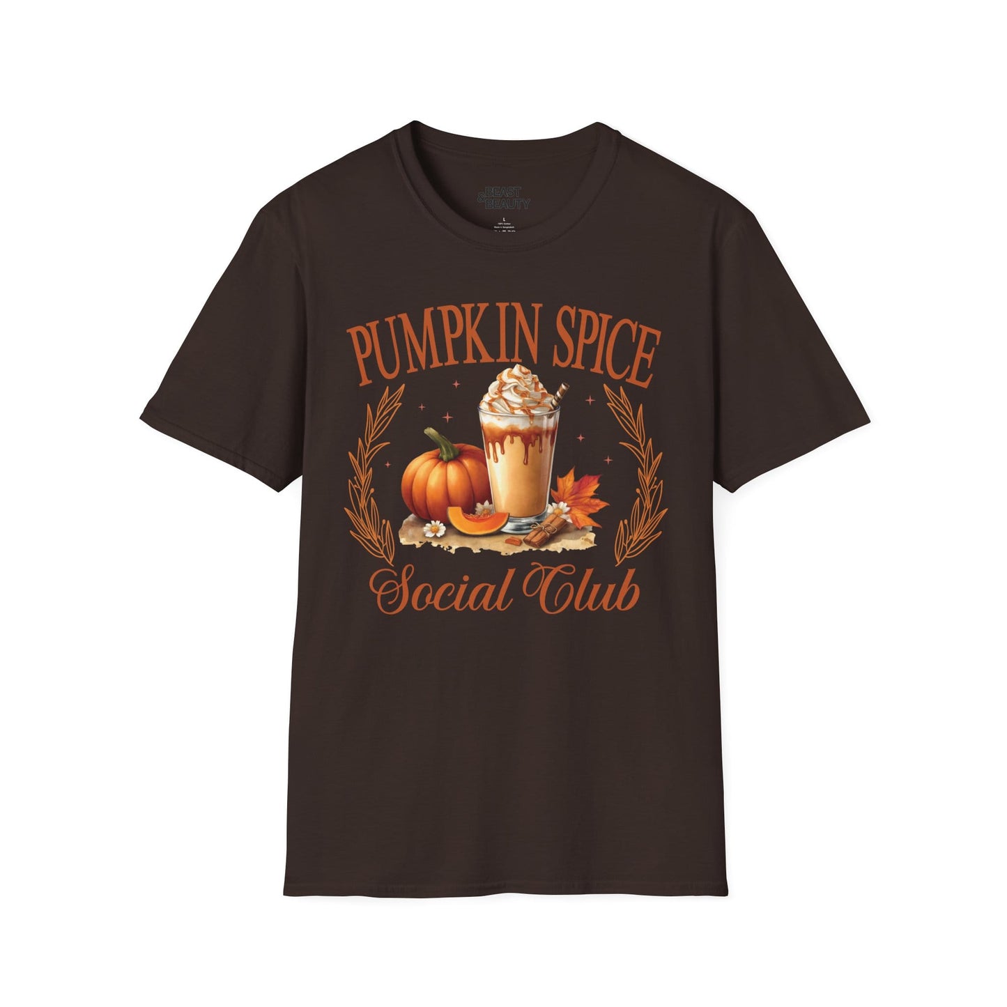 pumpkin spice social club t-shirt t-shirt front product image