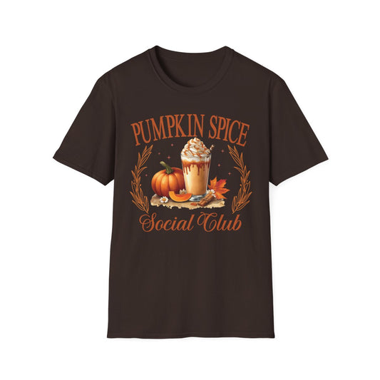 Pumpkin Spice Social Club T-Shirt - funny t-shirt by Cheeky Business