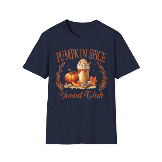 Pumpkin Spice Social Club T-Shirt - funny t-shirt by Cheeky Business