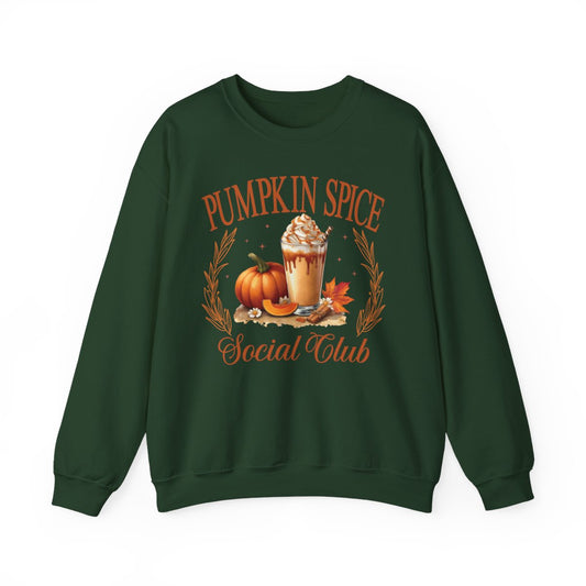 Pumpkin Spice Social Club Sweatshirt - funny sweatshirt by Cheeky Business