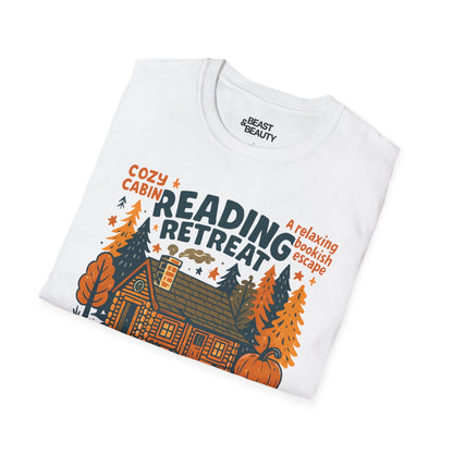reading retreat cozy cabin t-shirt t-shirt book lover gift idea image 6