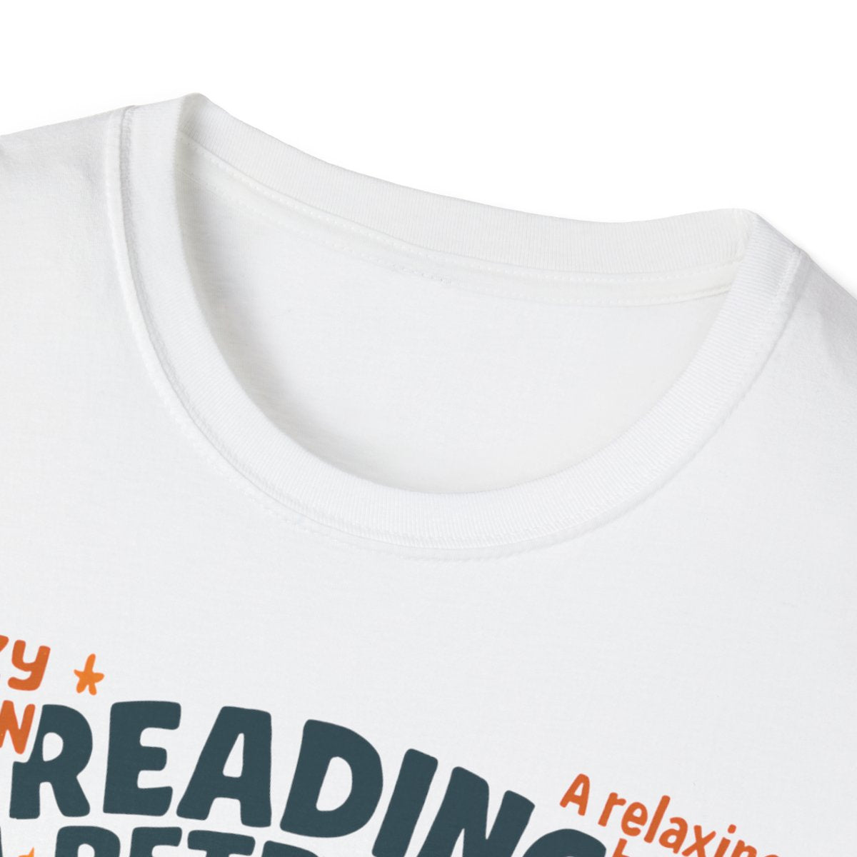 light blue reading retreat t-shirt front and back design detail