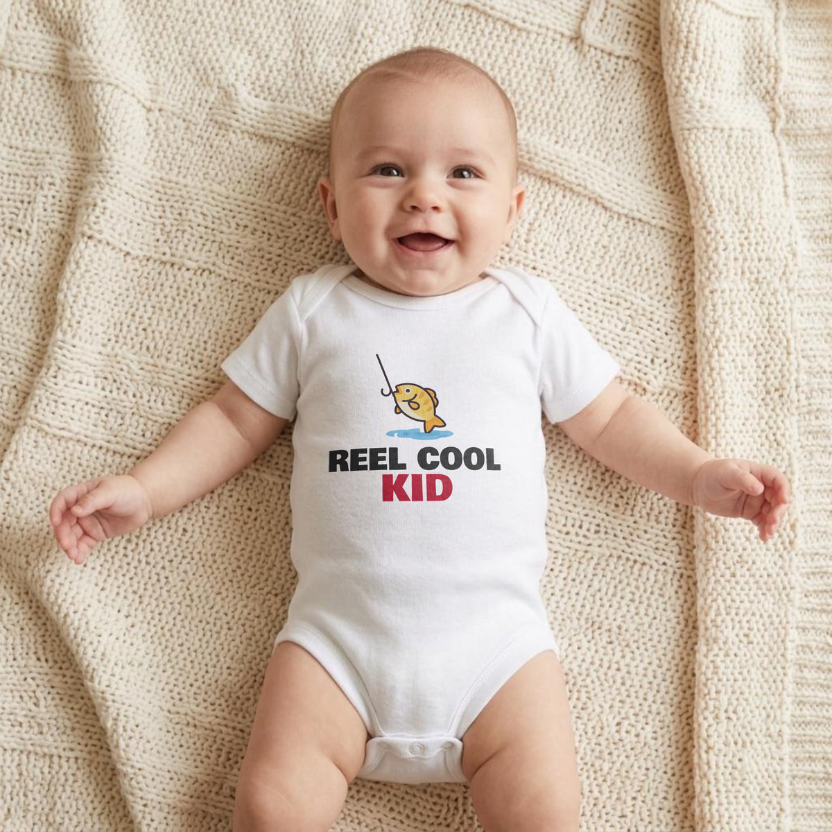 Reel Cool Dad & Reel Cool Kid baby grow