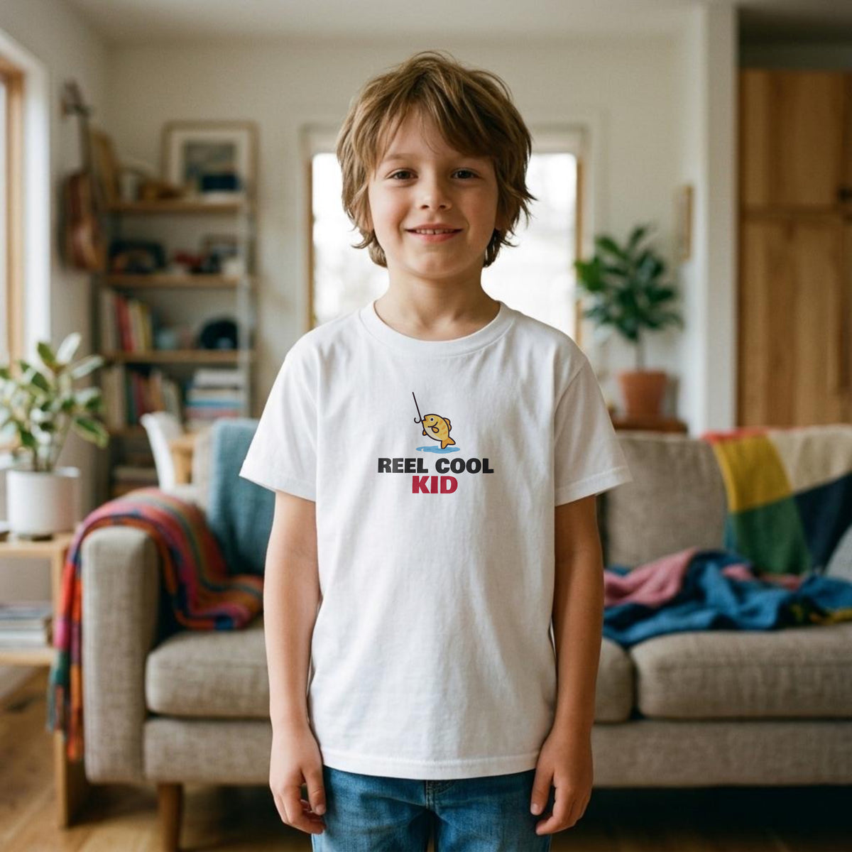 Reel Cool Dad & Reel Cool Kid kids t-shirt