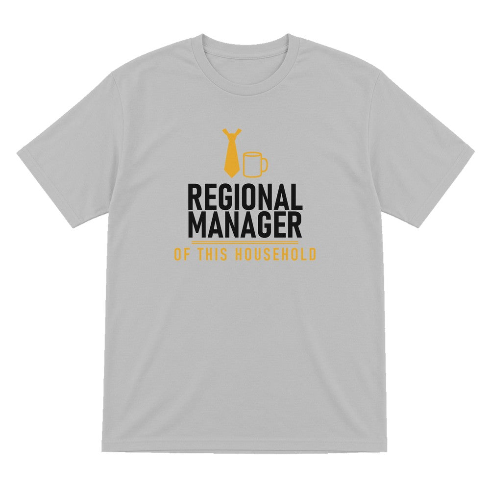 Regional Manager Of This Household Funny Dad T-Shirt & Sweatshirt T-Shirt in Sport Grey