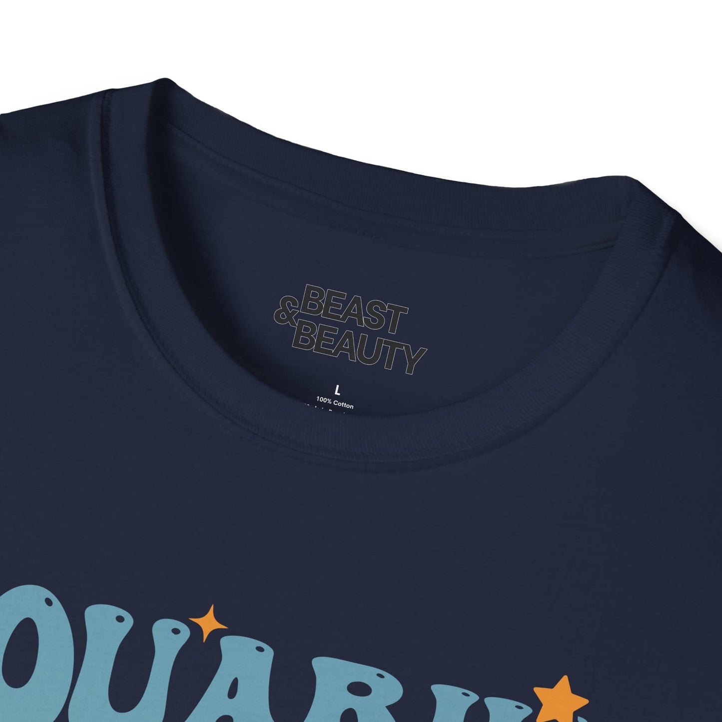 retro aquarius zodiac graphic t-shirt t-shirt sixth colour product image