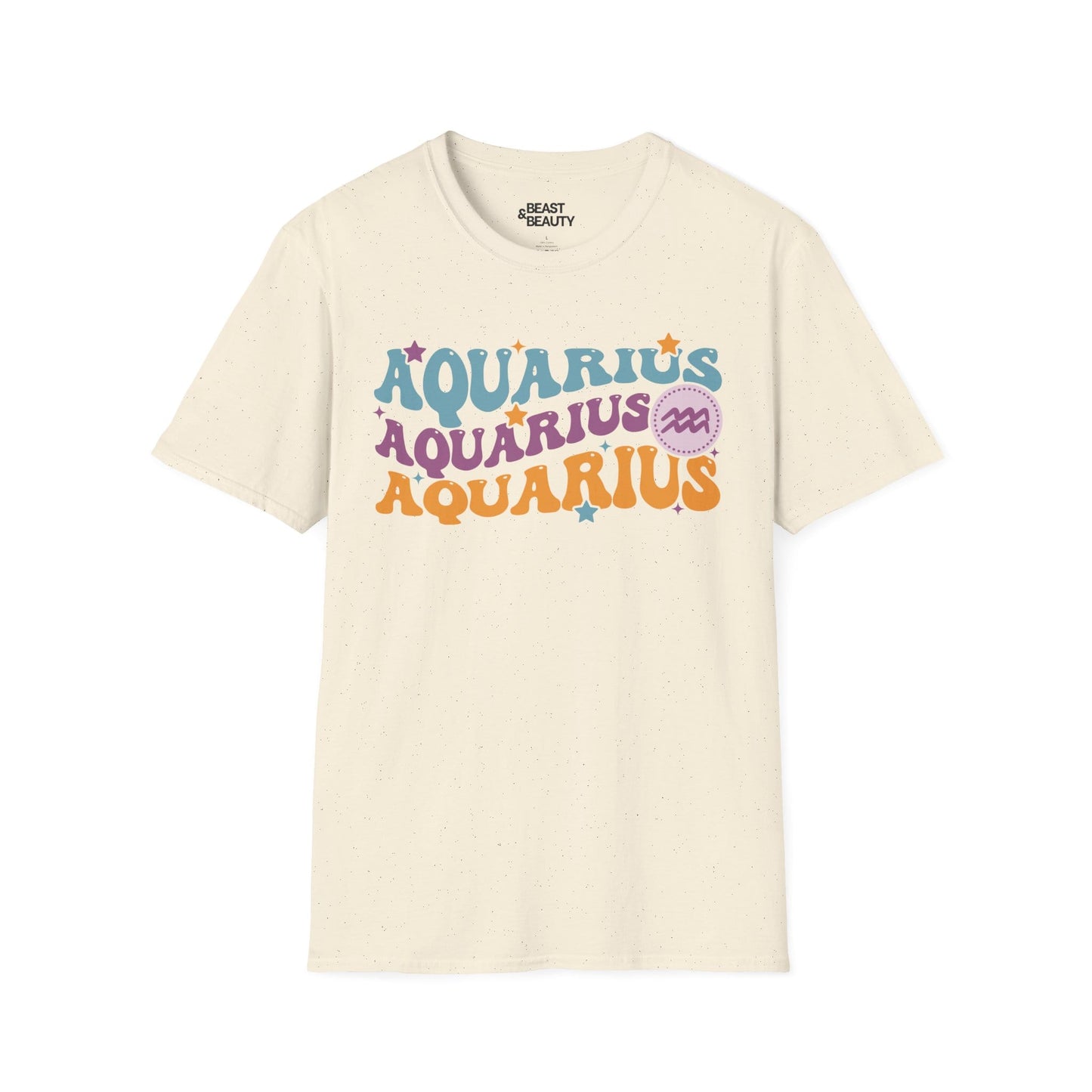 retro aquarius zodiac graphic t-shirt t-shirt second colour product image