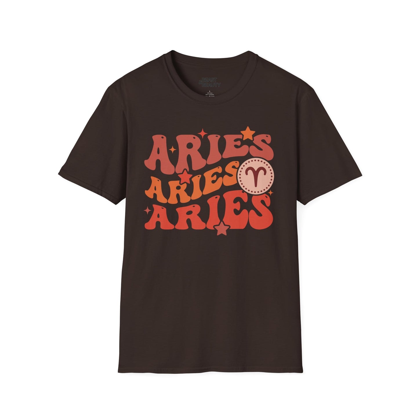 retro aries zodiac graphic t-shirt t-shirt fifth colour product image