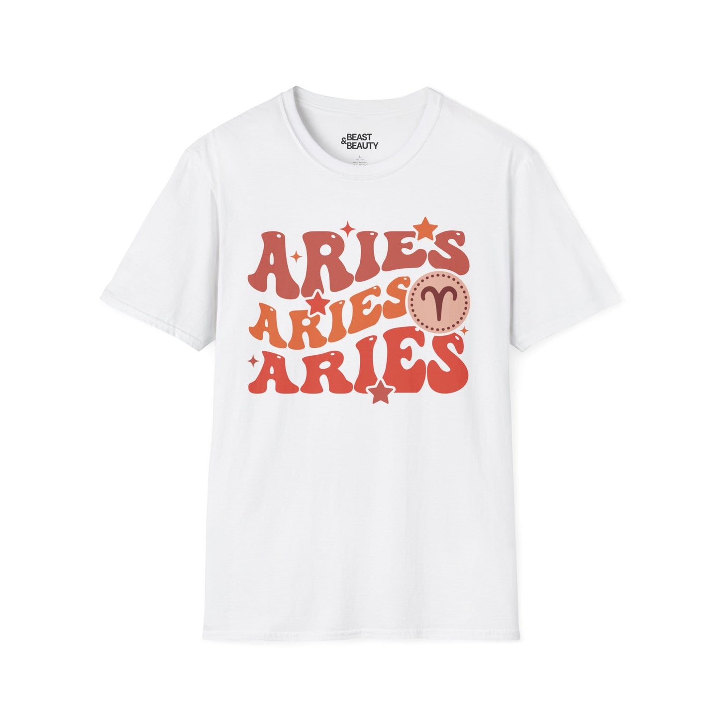 retro aries zodiac graphic t-shirt t-shirt third colour product image