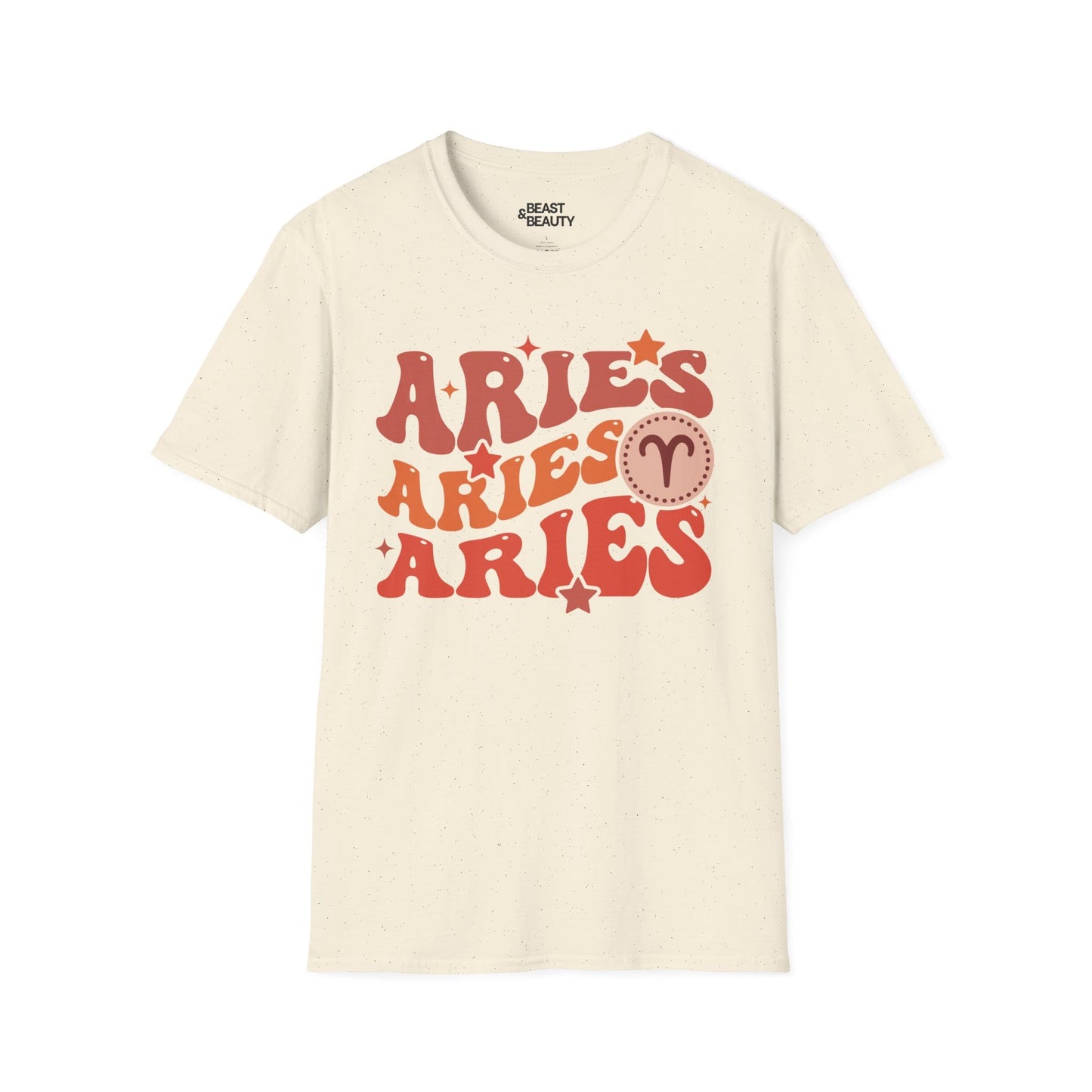 retro aries zodiac graphic t-shirt t-shirt alternate colour product image