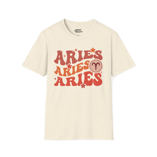retro aries zodiac graphic t-shirt t-shirt alternate colour product image