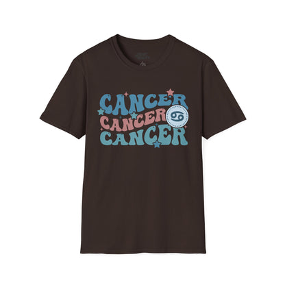 retro cancer zodiac graphic t-shirt t-shirt fifth colour product image